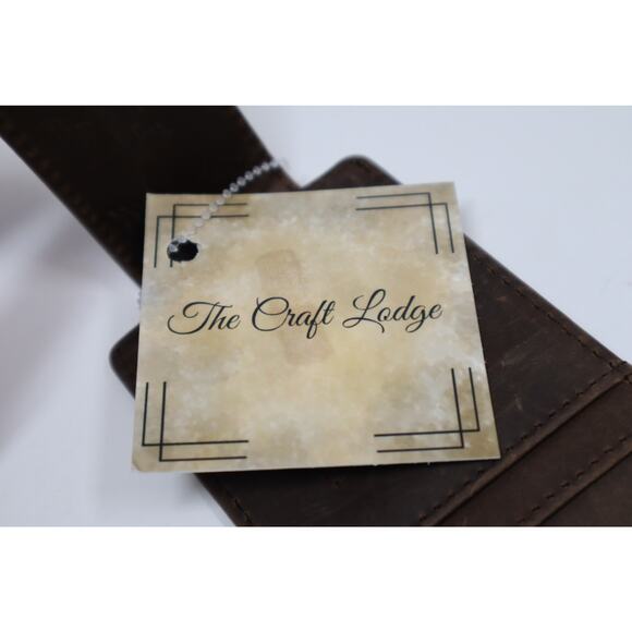 The Craft Lodge Dark Brown Leather Card‎ Holder - Picture 3 of 3